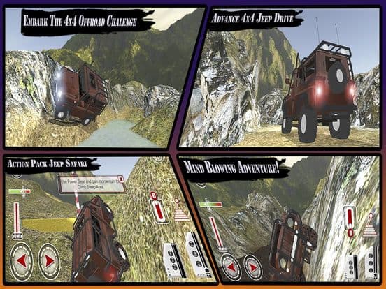 Off-road Mountain Stunts: The Real Jeep Safari screenshot 2