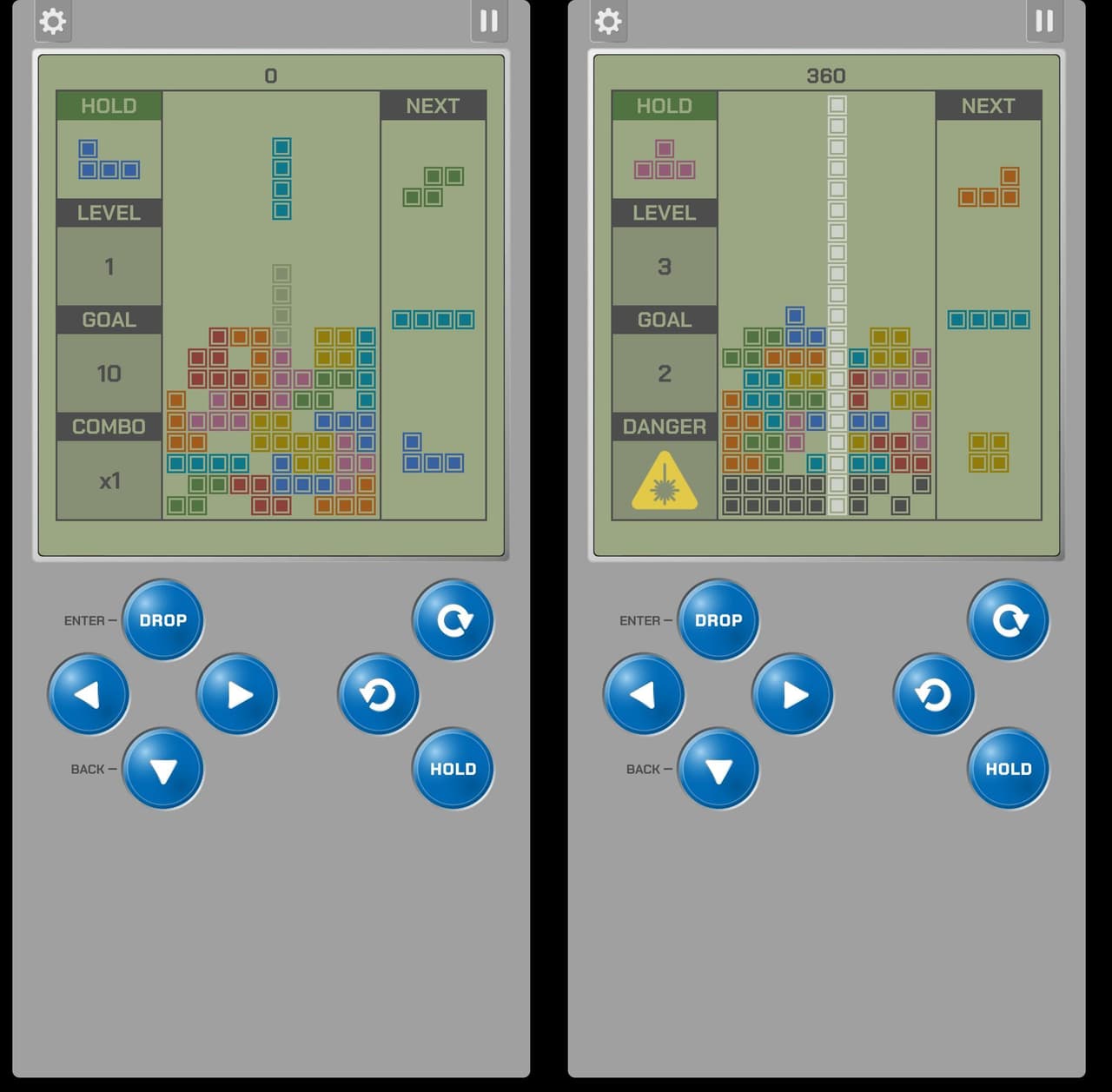 A Falling Blocks Game (Tomahack)