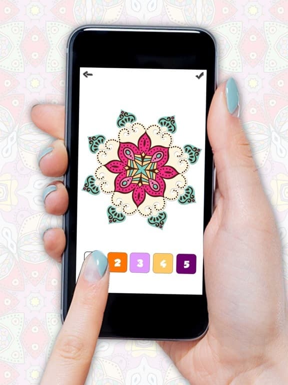 Mandala Color By Number Paint screenshot 2