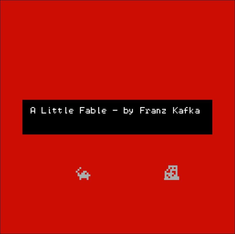 Franz Kafkas "A Little Fable"