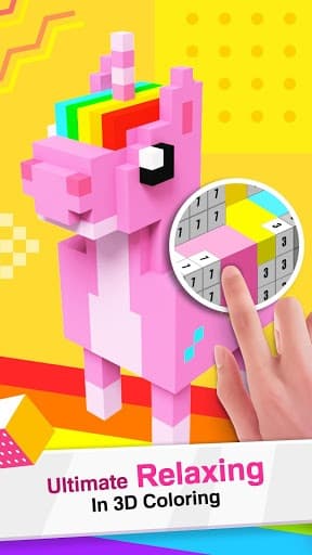 Voxel Doodle - Color By Number 3D screenshot 2