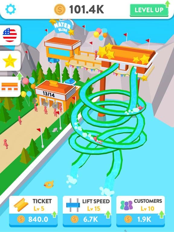 Idle Water Slide screenshot 3