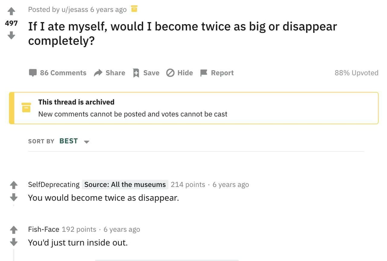 i swallowed myself
