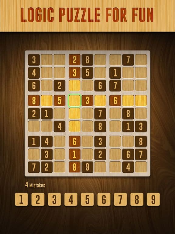 Sudoku Wood Puzzle screenshot 3