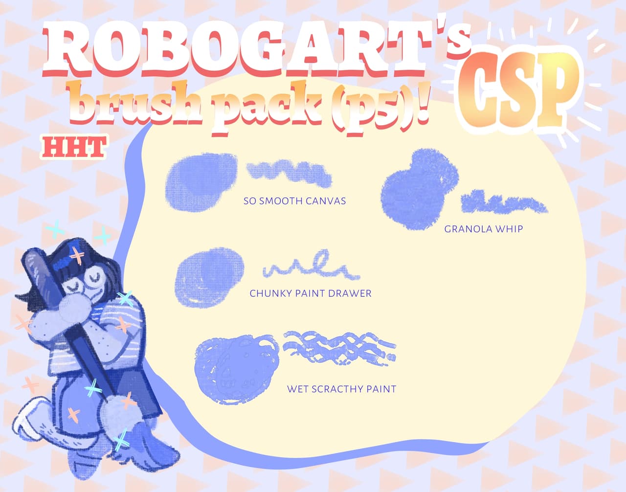 ROBOGARTs Super Brush Pack! (P1 - P5) [CSP brushes, .sut files!]