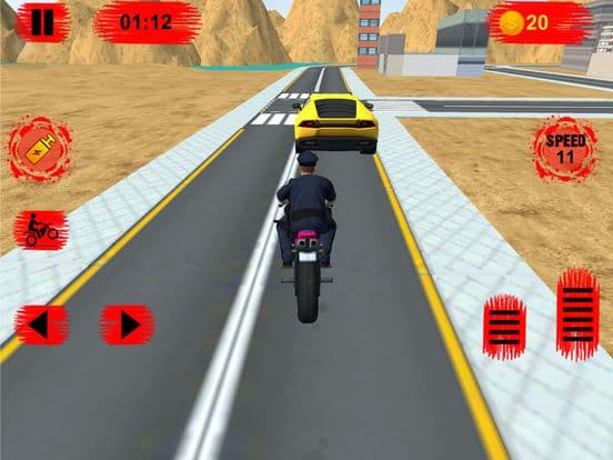 Flying Police Bike Simulator