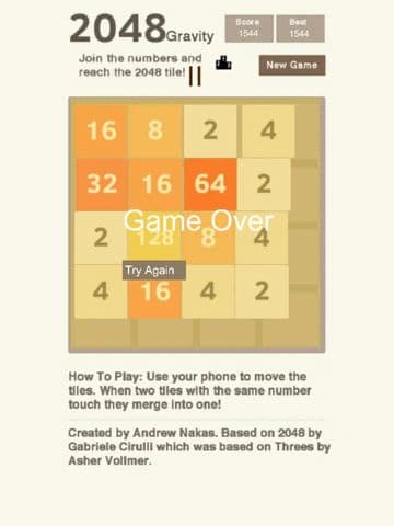 2048 Gravity screenshot 3
