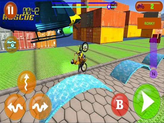 Trial Bike VS Police Heli screenshot 3