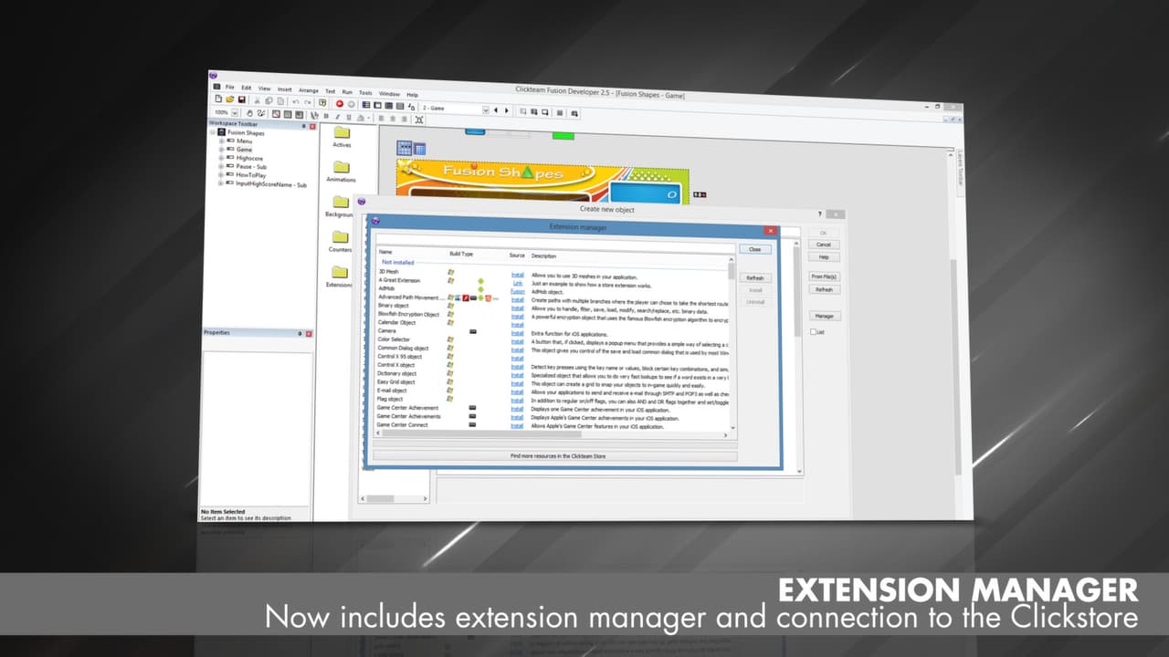 Clickteam Fusion 2.5 Free Edition screenshot 5