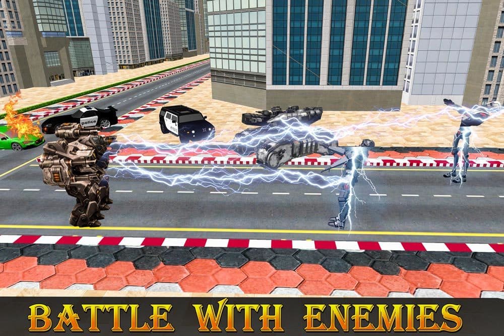 Police Robot Transform Rampage screenshot 3