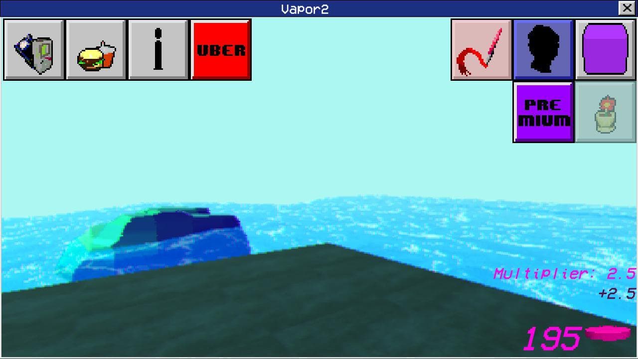 Vaporwave Clicker: Polygonal Lands
