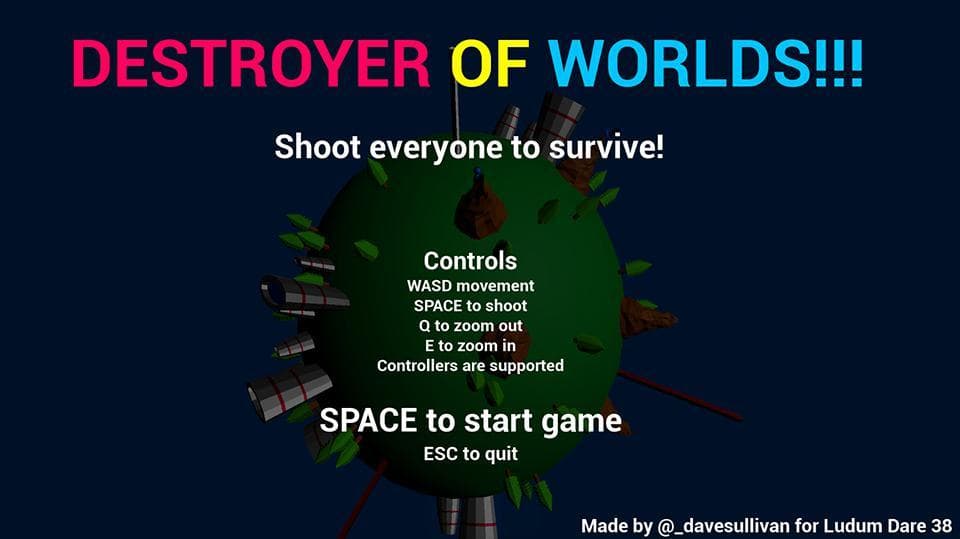 Destroyer Of Worlds (itch) screenshot 2