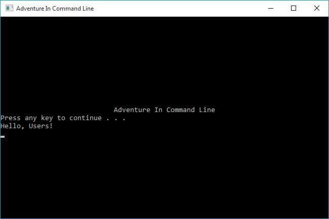 Adventure In Command Line screenshot 2