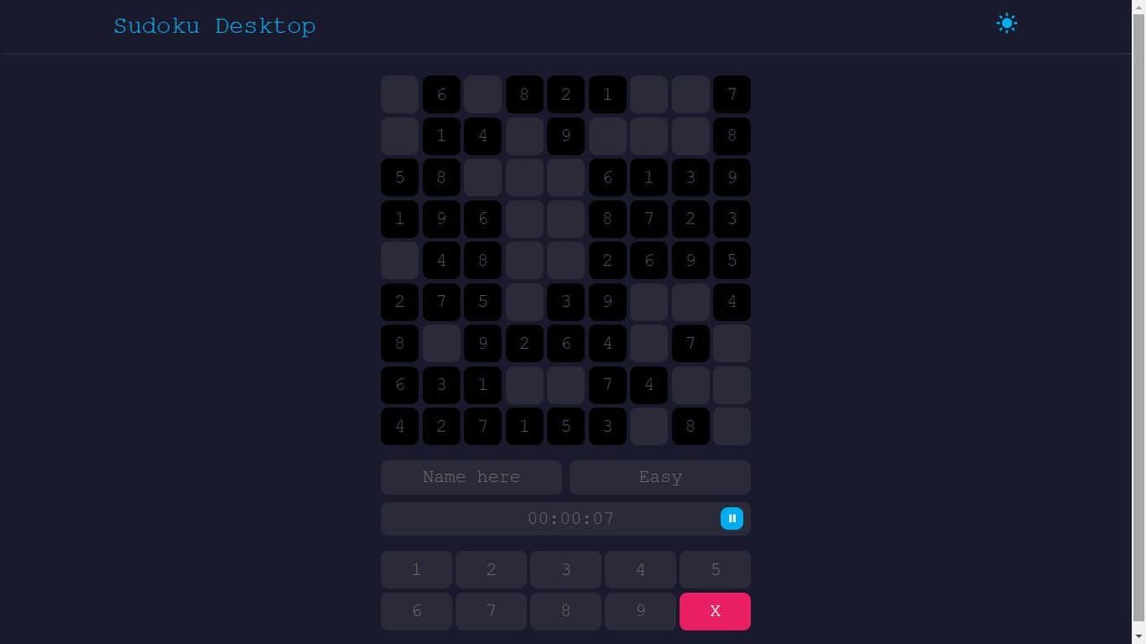 Sudoku Desktop screenshot 5