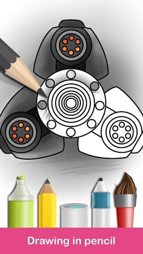Fidget Spinner Coloring Books screenshot 3
