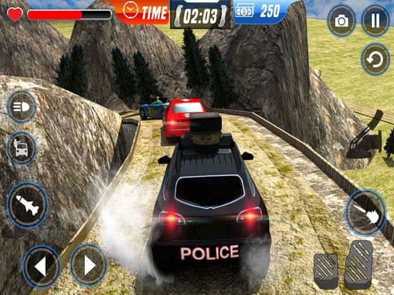Off-Road Police Car Driver Chase: Real Driving & Action Shooting Game screenshot 3