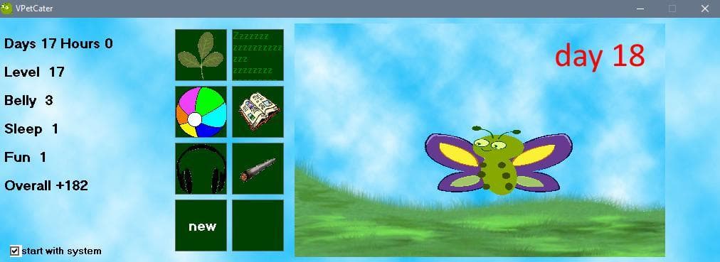Virtual Pet Caterpillar 1.0