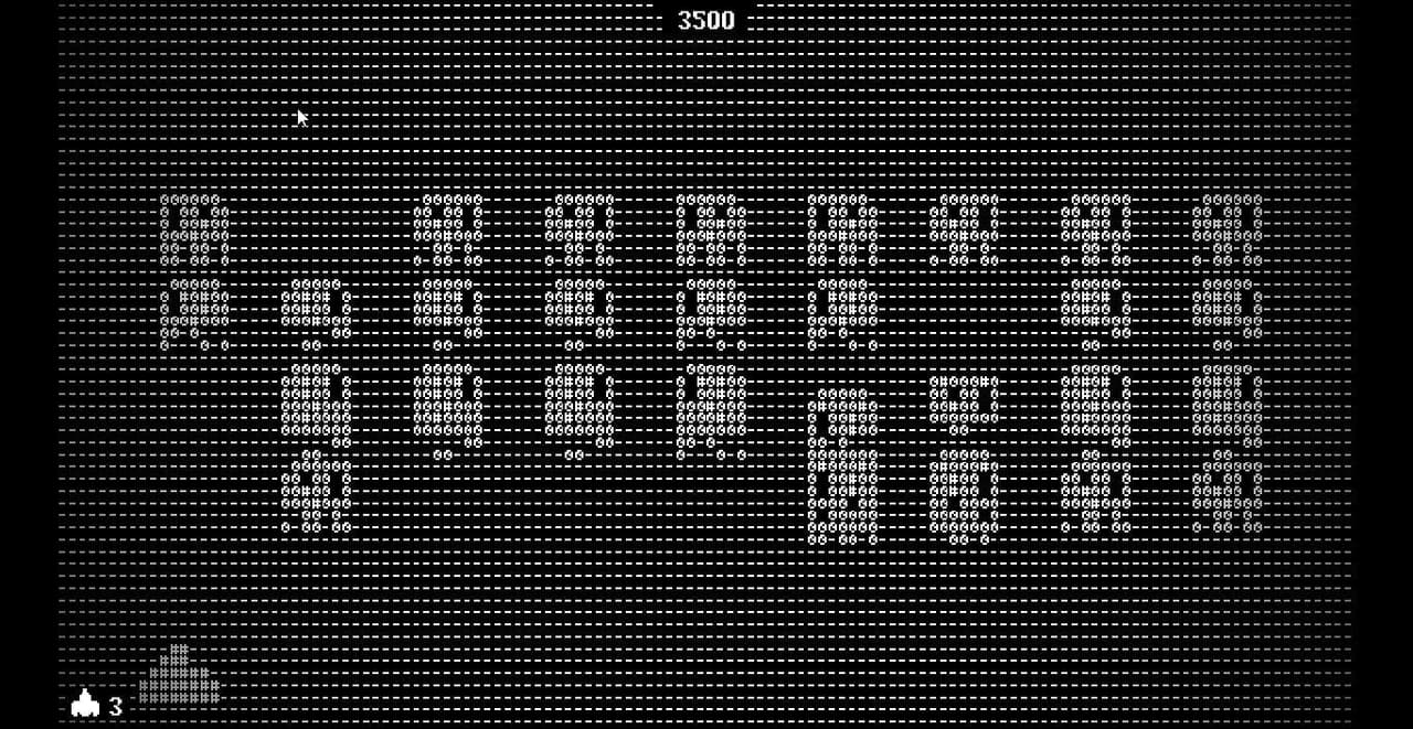ASCII Space Invaders screenshot 3