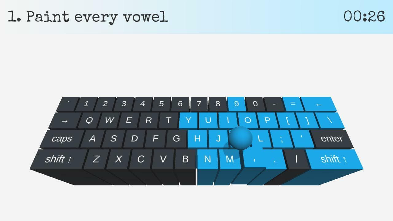 On Key Up: A Game for Keyboards (itch) screenshot 2