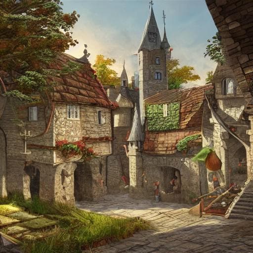 Medieval Town Backgrounds screenshot 2
