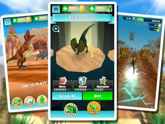 Dinos Aurous . Dinosaur Simulator Racing Fun Game screenshot 5