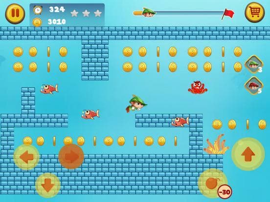 Robin Jungle World -Jump N Run screenshot 4