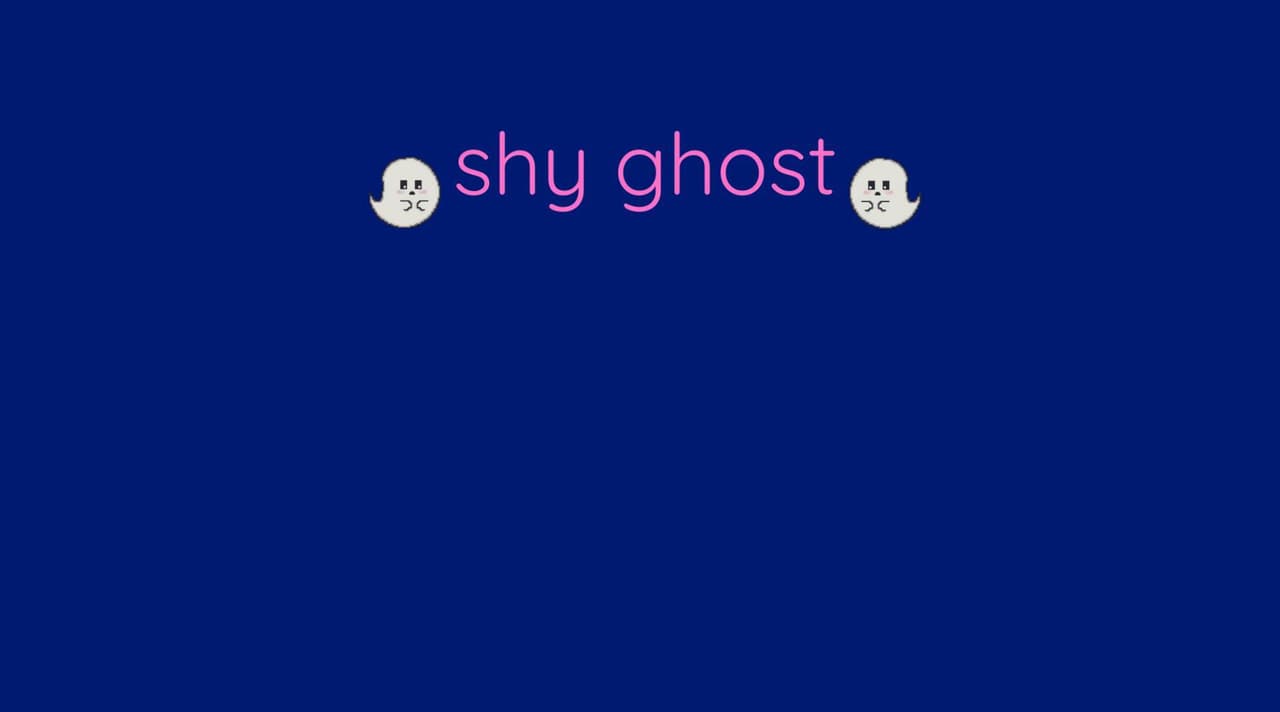 shy ghost