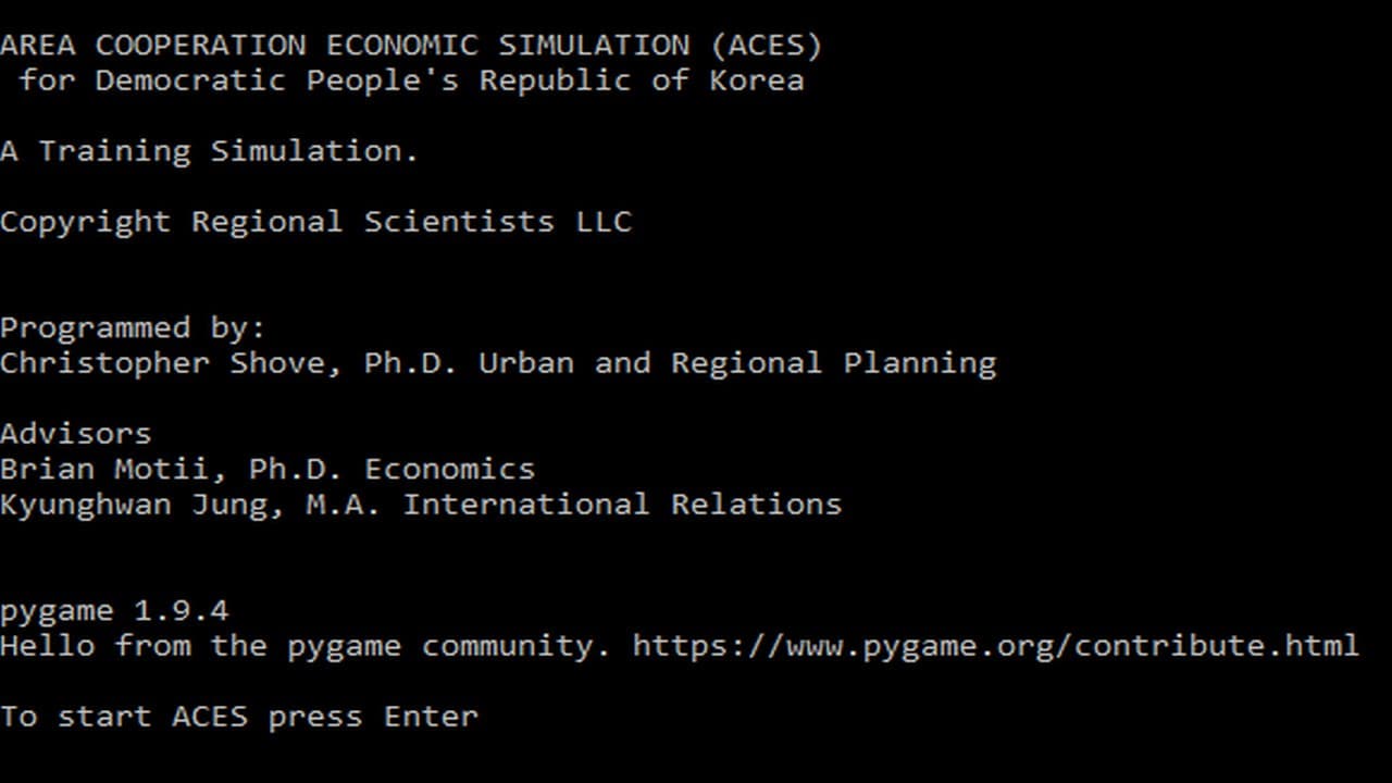 Area Cooperation Economic Simulation: North Korea (ACES) screenshot 2