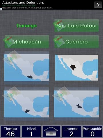 Mexico States Geography Match Free