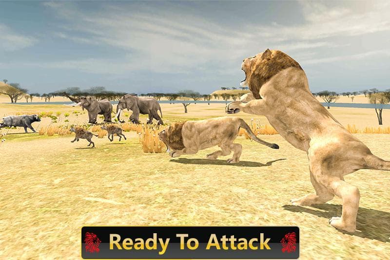 Wild Lion Safari Simulator 3D screenshot 3