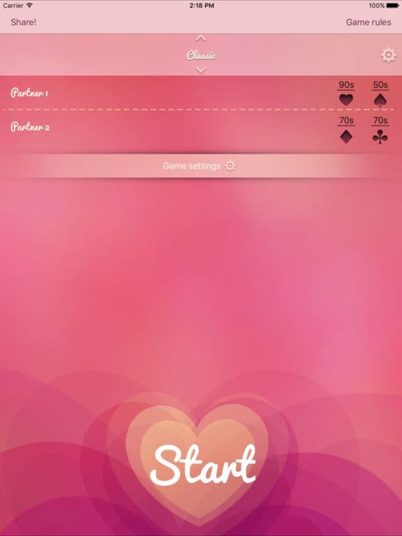 Couple foreplay sex card game screenshot 6