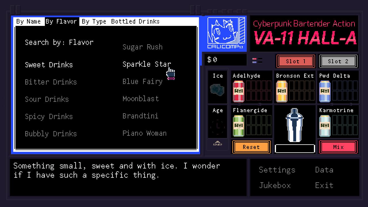 VA-11 Hall-A: Cyberpunk Bartender Action screenshot 5