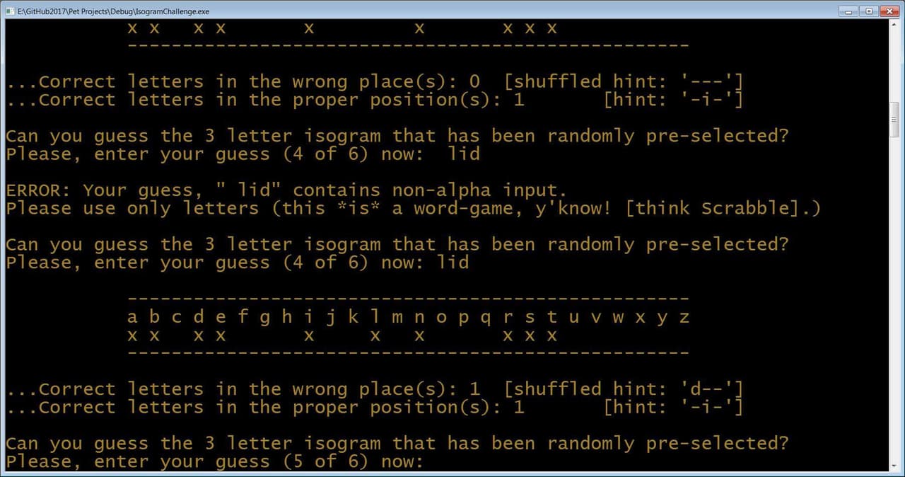 Isogram Challenge