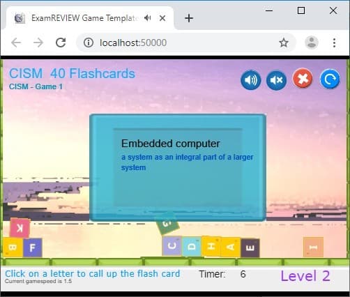 CramFLASH CISM 40 Random Flashcards App screenshot 3