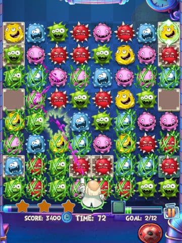 Crazy Doctor VS Weird Virus 2 Free - A matching puzzle game screenshot 5
