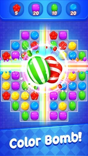 Sweet Candy Witch - Match 3 Puzzle Free Games screenshot 2