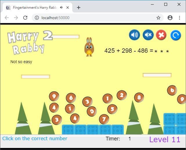 HarryRabby2 Addition and Subtraction questions with large numbers FREE screenshot 3