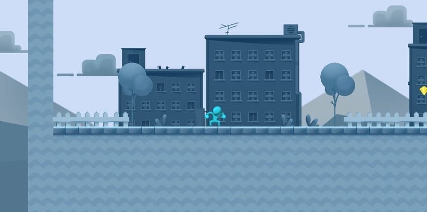 Transparent ghost runner screenshot 2
