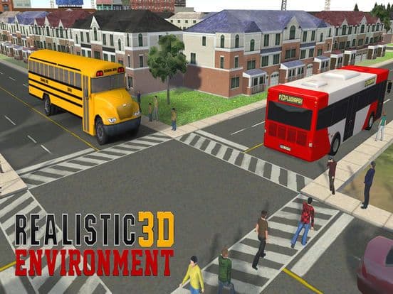 School Bus Driving-City Driver to Pick & Drop Kids screenshot 3