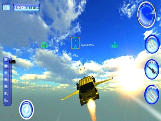 Flying Jeep Gunship Battle 3D 2017 screenshot 6