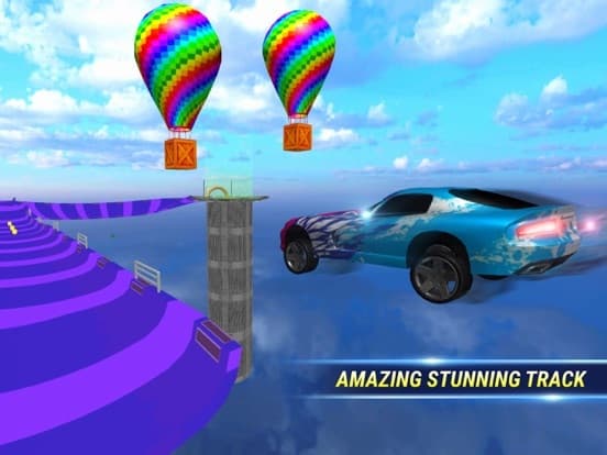 SuperHero Ramp Car Stunt 3D screenshot 2