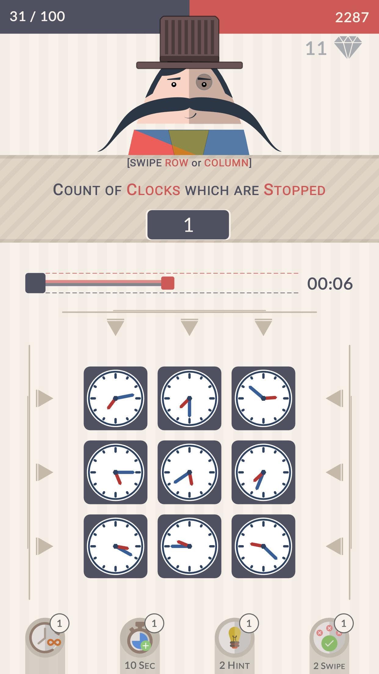 Mr. Mustachio: #100 Rounds (itch) screenshot 5
