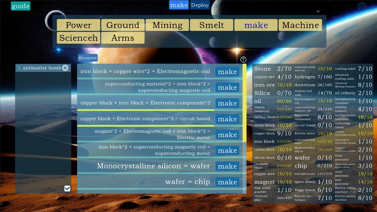 Idle interstellar Factory 2 screenshot 5