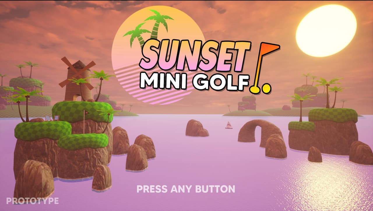 Sunset Mini Golf (PROTOTYPE) screenshot 2