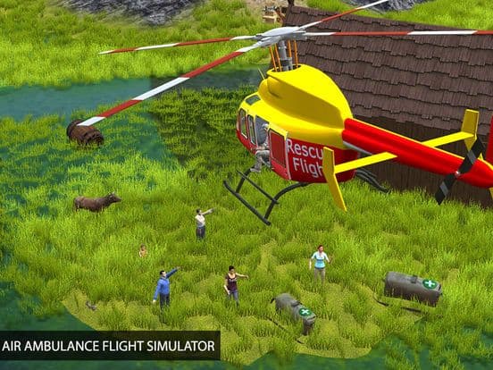 Flying Pilot Helicopter Rescue - City 911 Emergency Rescue Air Ambulance Simulator screenshot 4