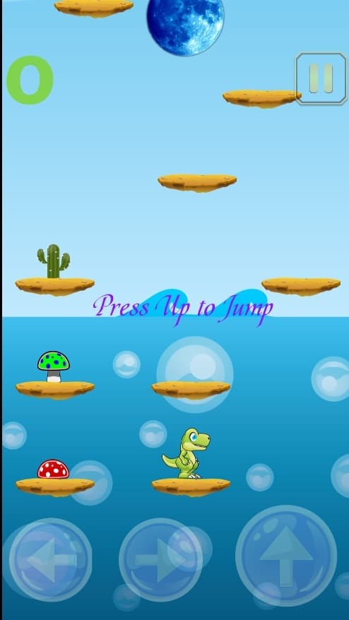 Dino catch the moon screenshot 2