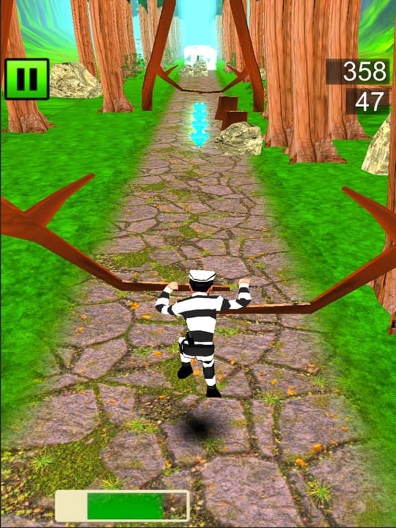 Jungle Crazy Runner: Prisoner Survival 3D screenshot 4