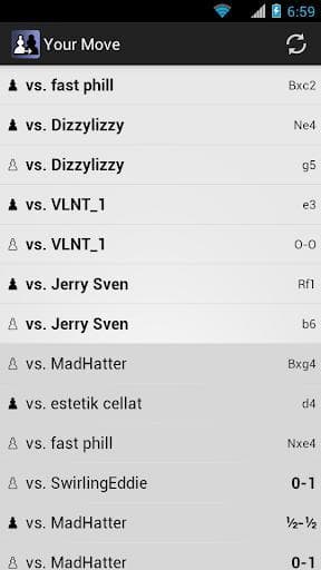 Your Move Correspondence Chess screenshot 2