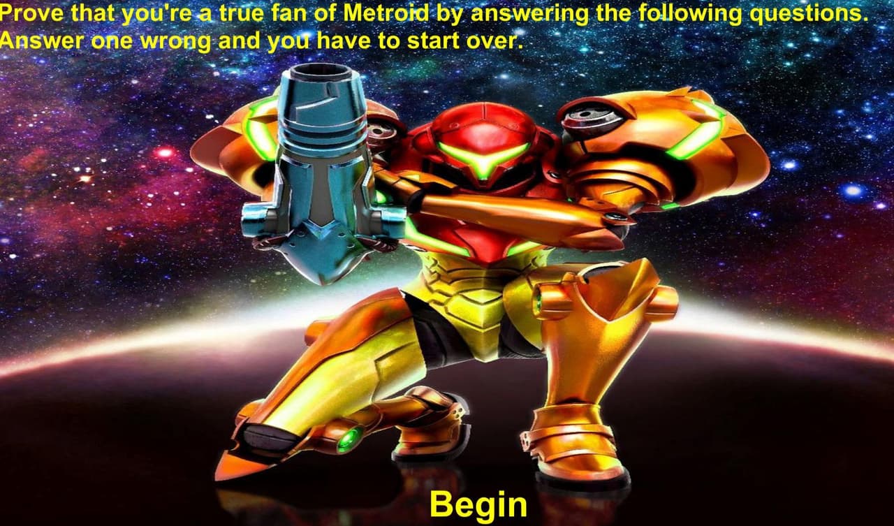 Metroid Trivia Game screenshot 2