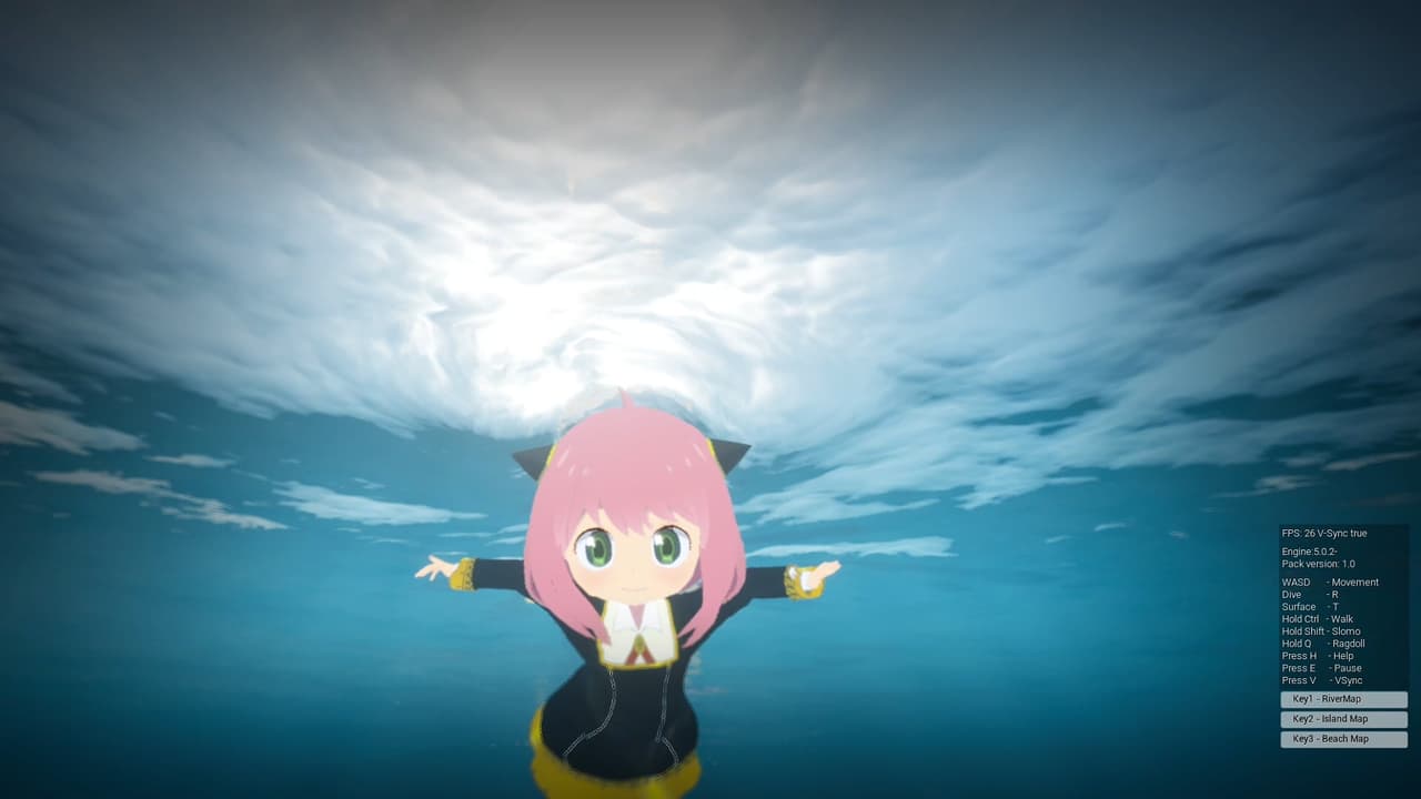 ANYA in the ocean FAN GAME screenshot 2